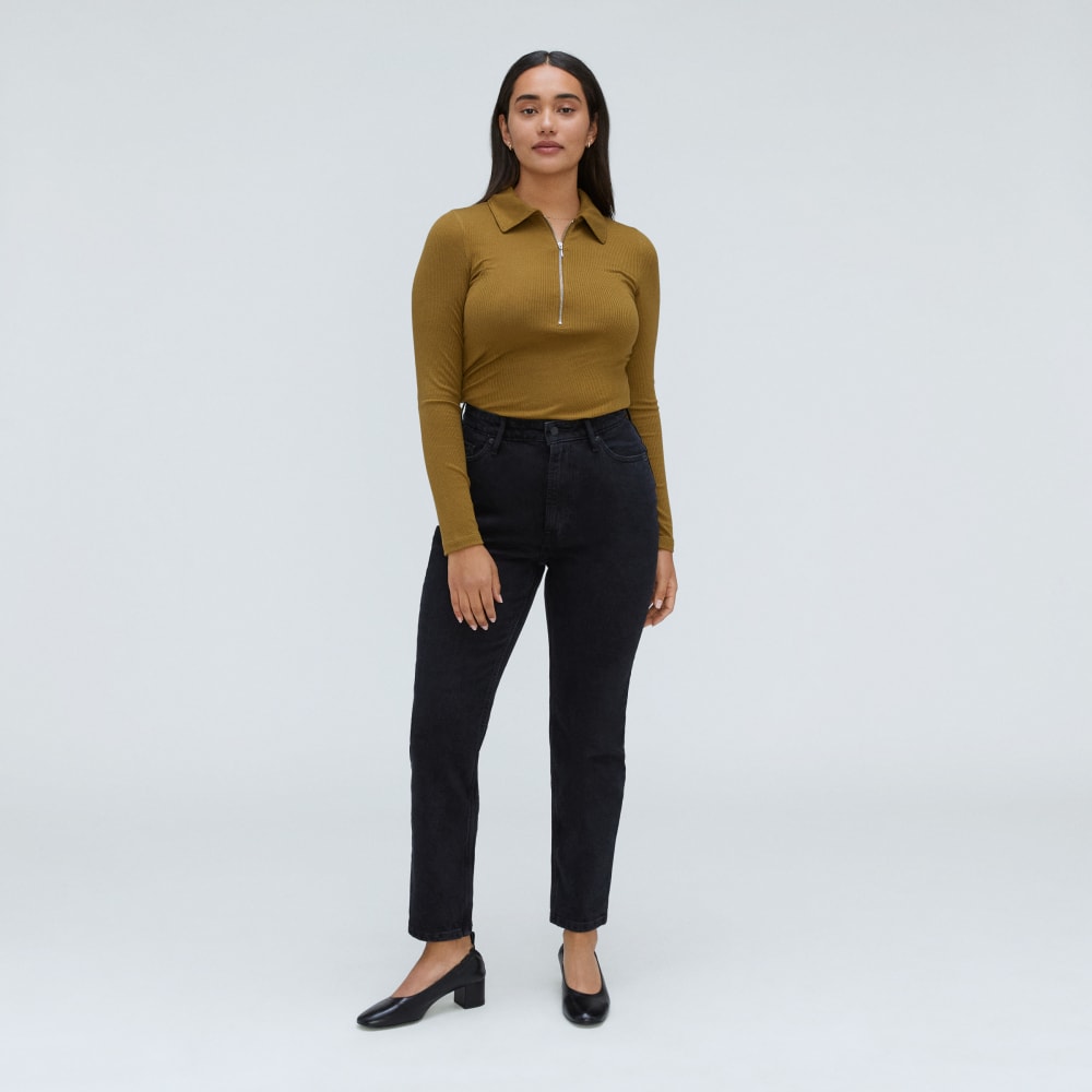 The Super-Soft Zip Polo | Tapenade