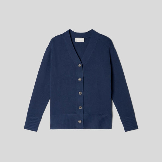 The Organic Cotton Cardigan | Navy
