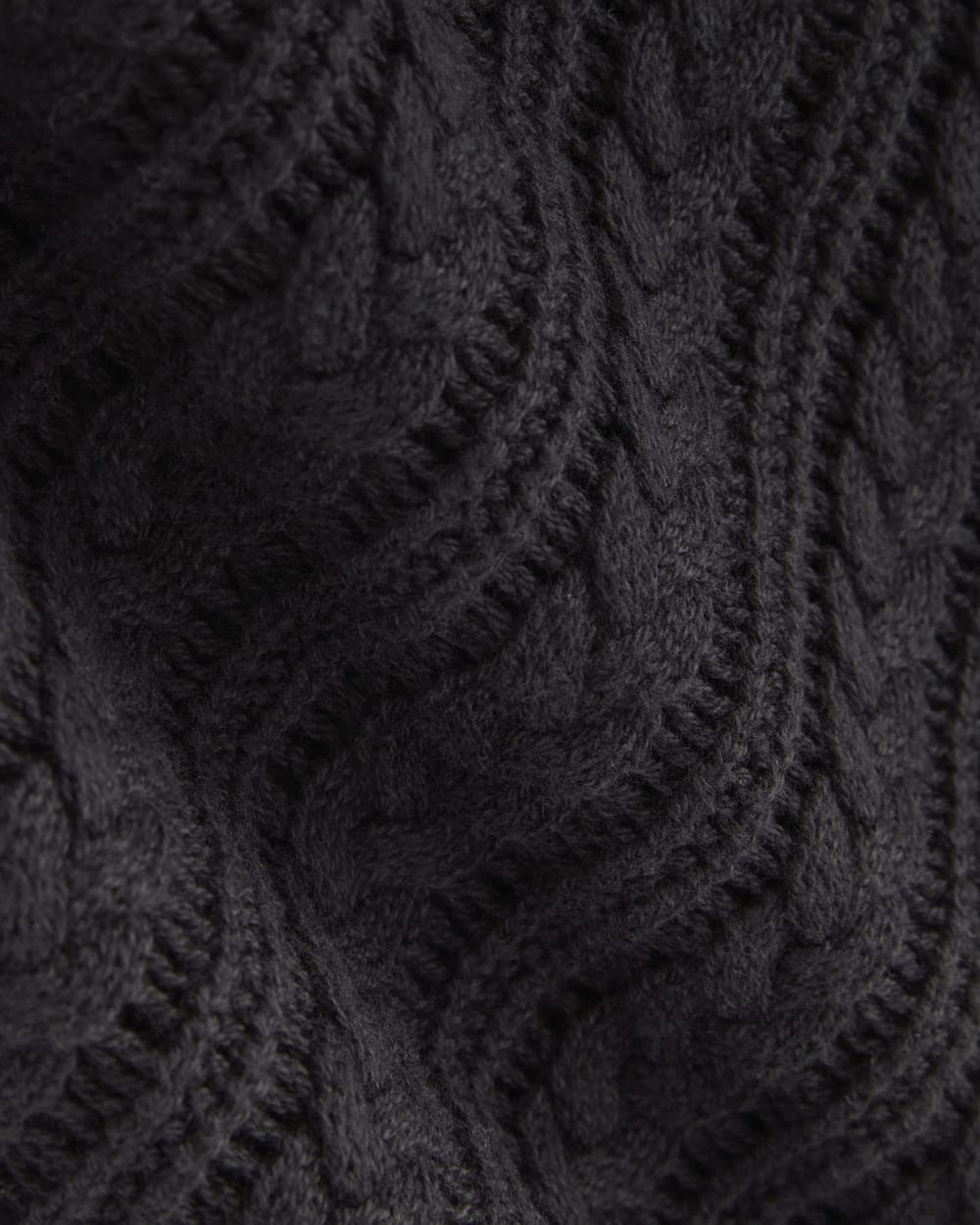 The Mesh Cable Vest in Everyday Cotton | Black