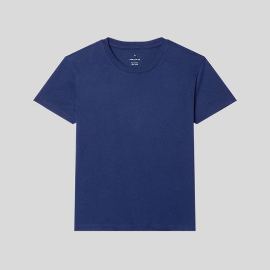 The Box-Cut Tee in Essential Cotton | Ocean Cavern | No Pocket
