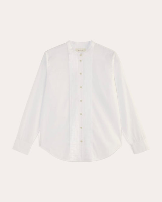The Tuxedo Shirt in Silky Cotton | White