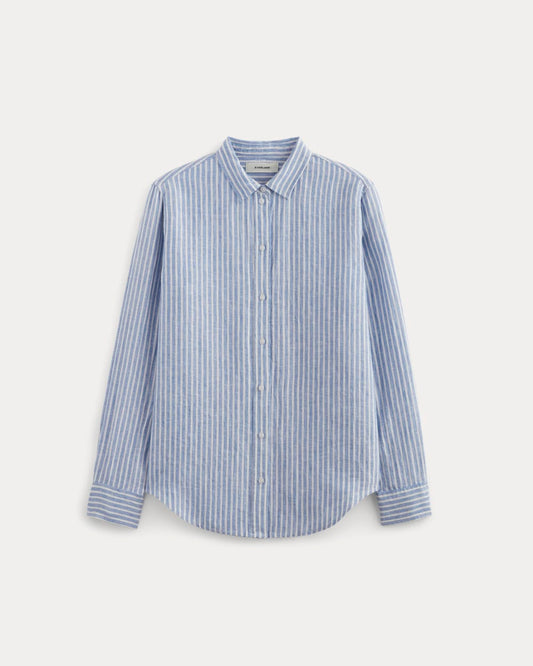 The Must-Have Shirt in Linen | Bluebell / Bone