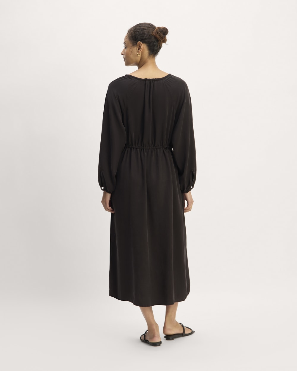 The TENCEL™ Gathered Maxi Dress | Black