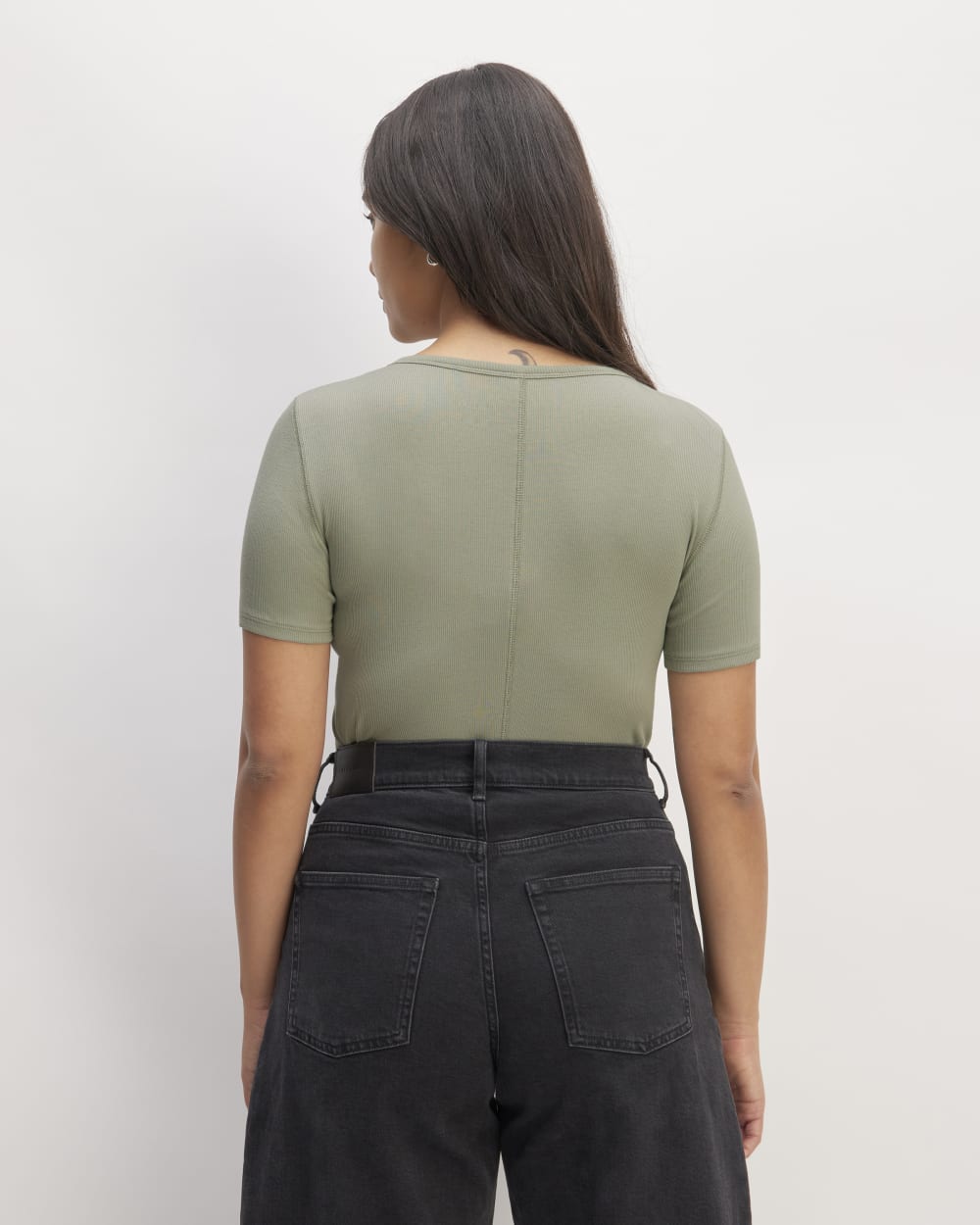 The Luxe Rib Crew | Sage Green