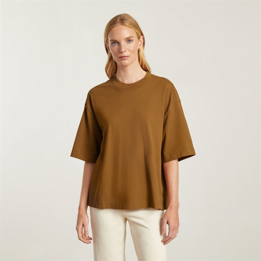 The Premium Weight Relaxed Tee | Tawny Brown