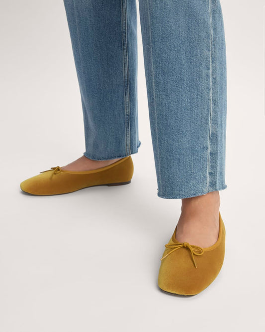The Day Ballet Flat | Golden Sun Velvet