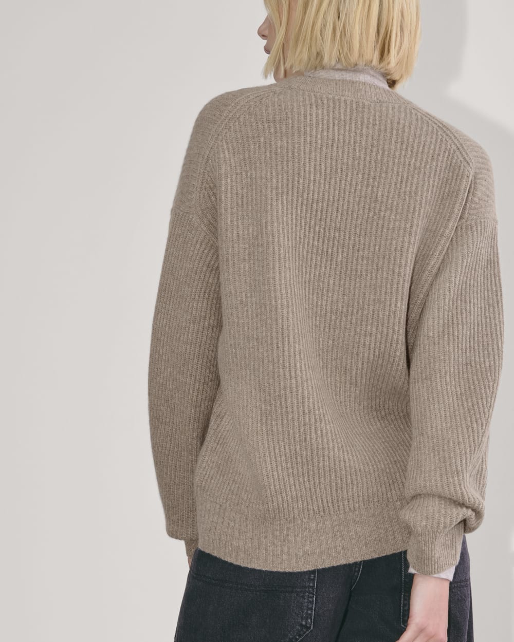 The Cocoon Crew in Wool Cashmere | Oatmeal