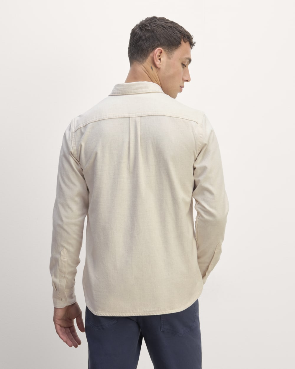 The Brushed Flannel Shirt | Heathered Oat