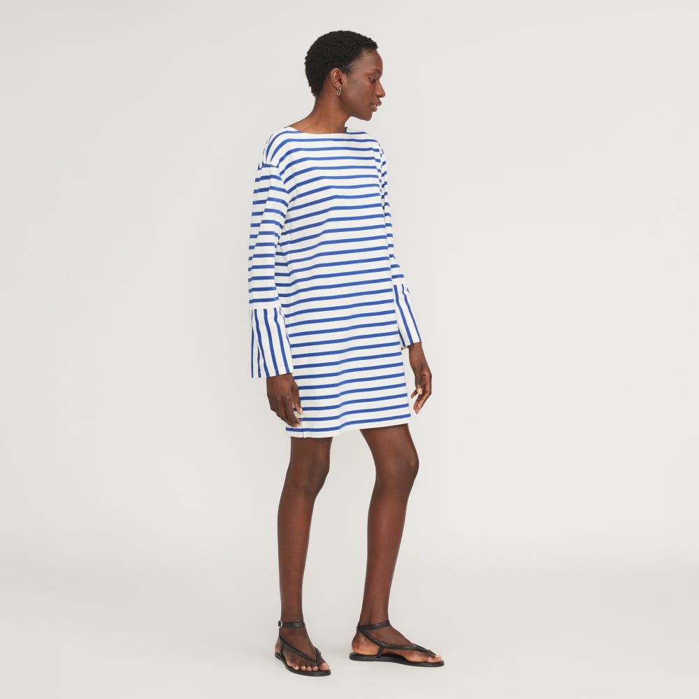 The Mariner Dress | Canvas Tan / Mazarine Blue