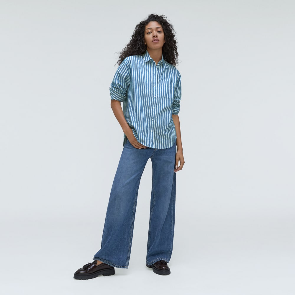 The Must-Have Oxford Shirt | Lapis Blue / Bright Jade / Optic White