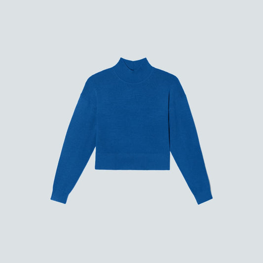 The Luxe Merino Turtleneck | Lapis Blue