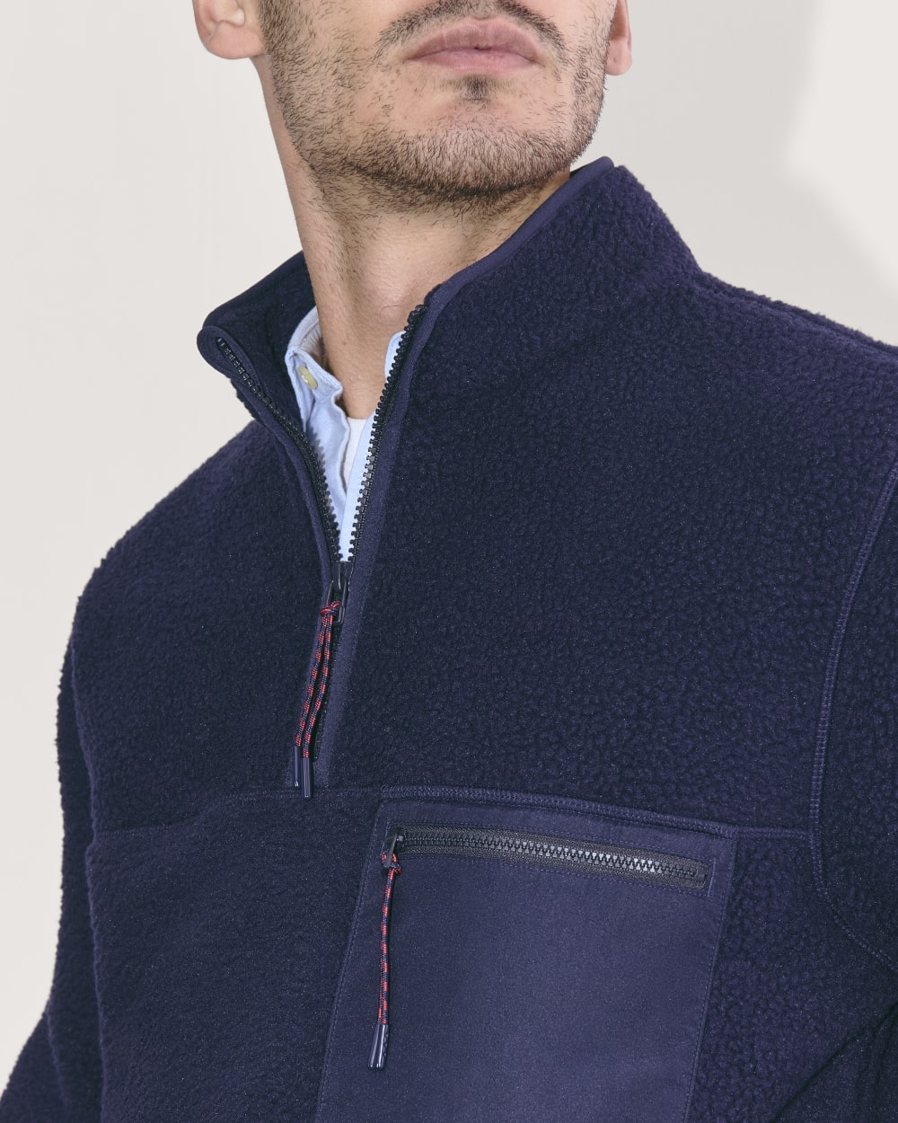 The Teddy Quarter-Zip Fleece | Navy