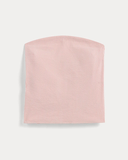 The Seersucker Tube Top | Soft Orange