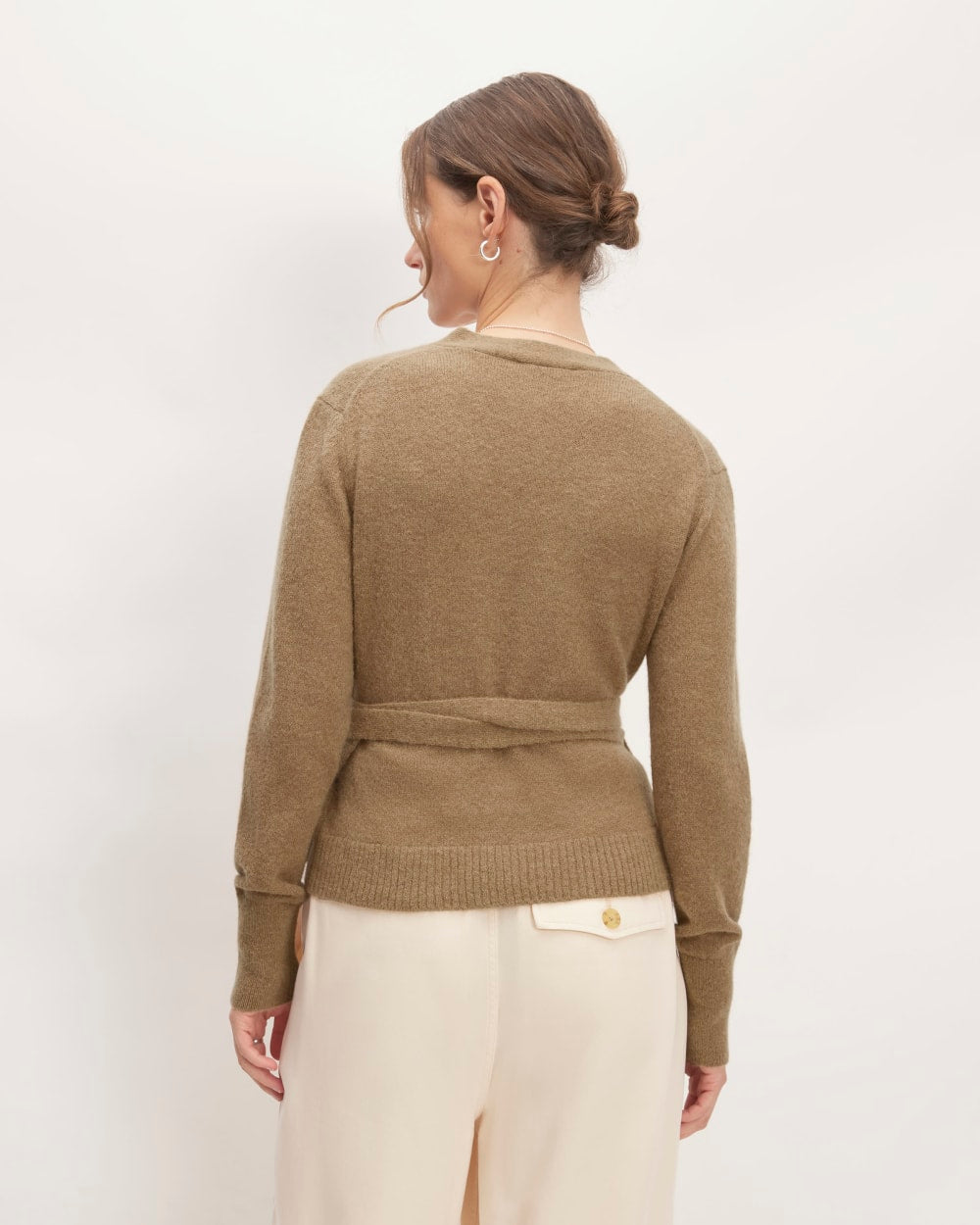 The Alpaca Wrap Sweater | Tiger's Eye