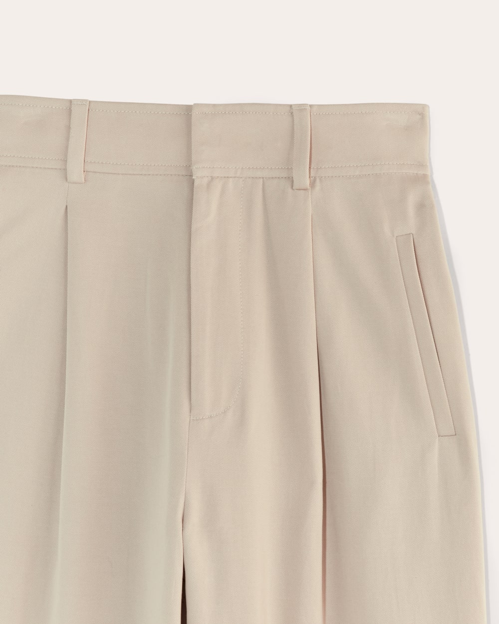 The Draper Pleated Pant in Buttersmooth | Sandstone | 32 Inseam