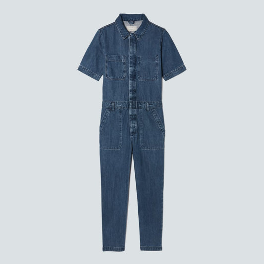 The Supersoft Jean Coverall | Work Blue