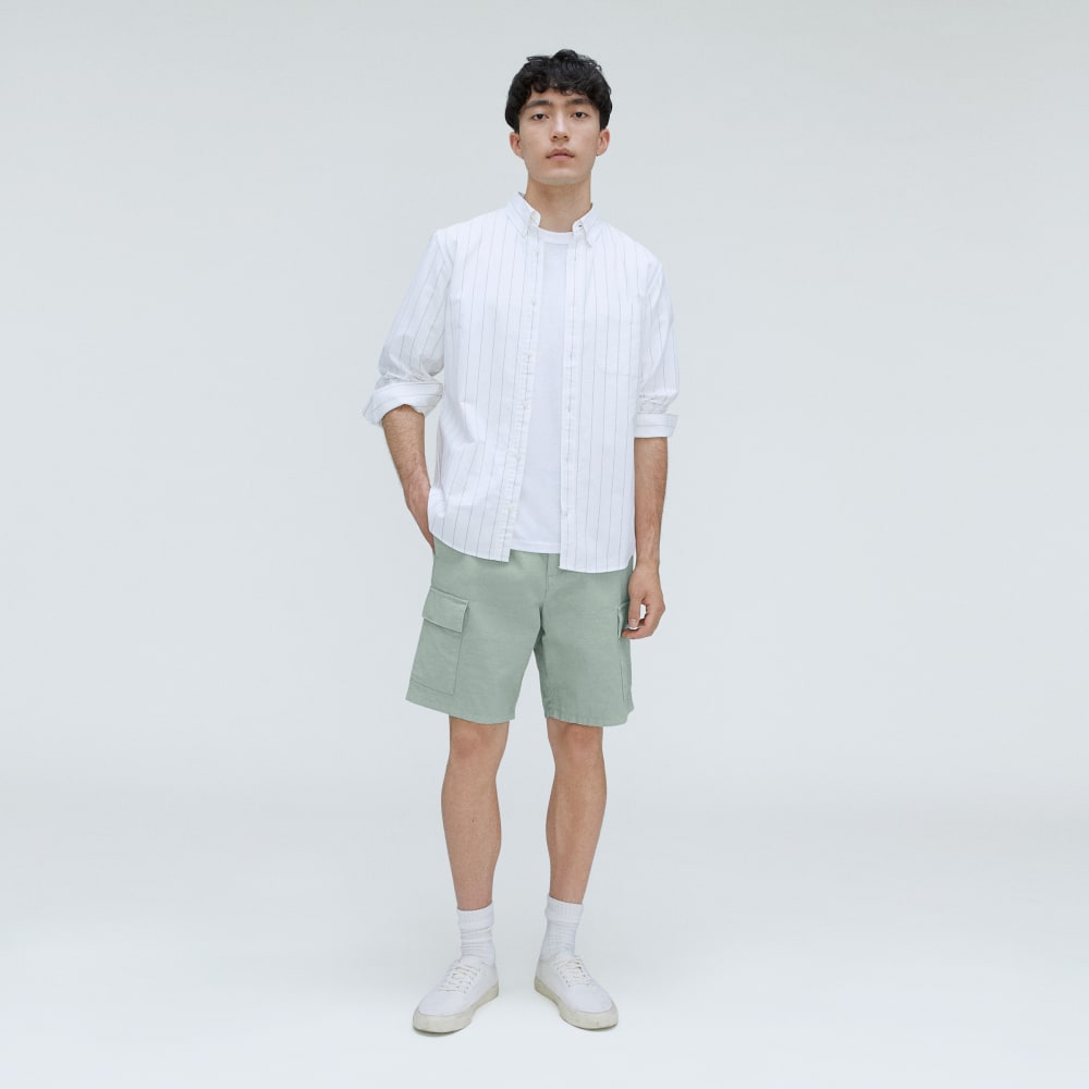 The Cotton Linen Short | White Sage