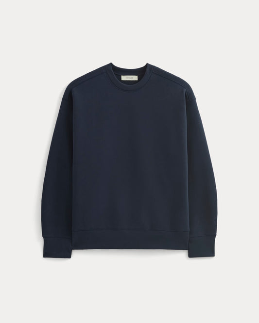 Luxe Fleece Crew Pullover | Navy