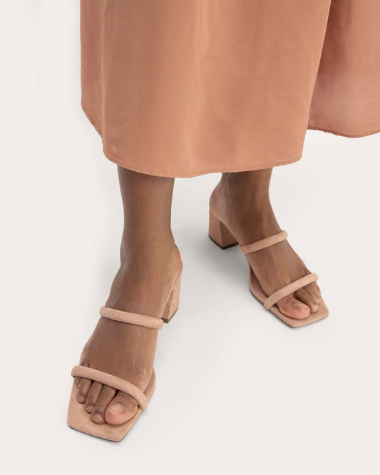 The Double Strap Heel | Blush Tan