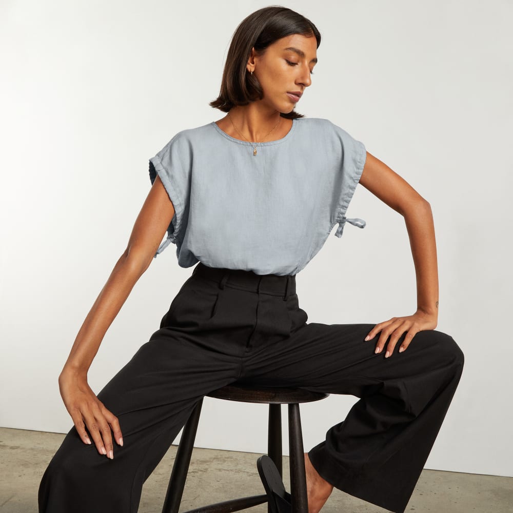 The Drawstring Tunic | Sky