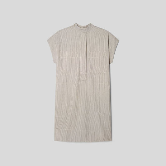 The Easy Workwear Dress | Canvas Tan / Navy