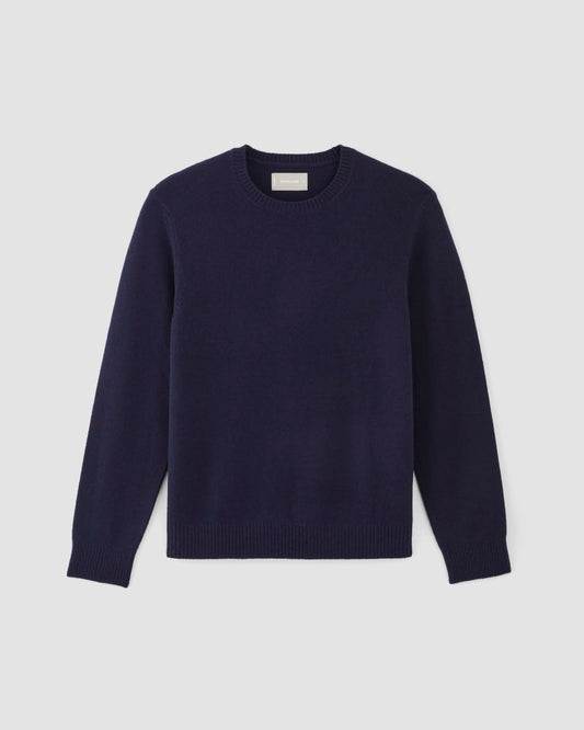 The Premium Merino Crew Neck Sweater | Deep Navy