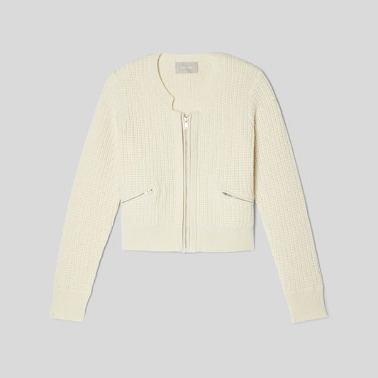 The Cropped Cotton-Merino Bomber | Canvas