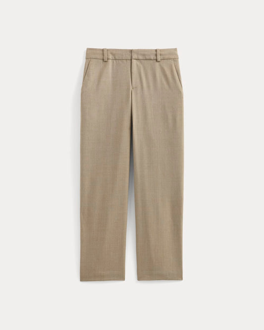 Straight-Leg Trouser in Tailor Twill | Light Taupe