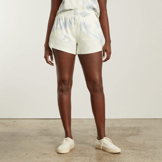 The Retro Jersey Short | Blue Slate Tie Dye