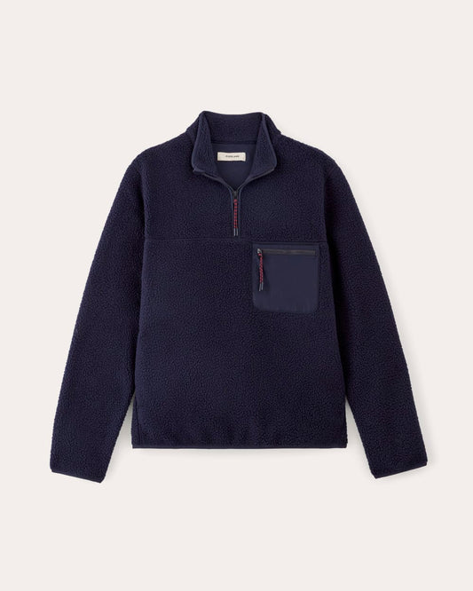 The Teddy Quarter-Zip Fleece | Navy