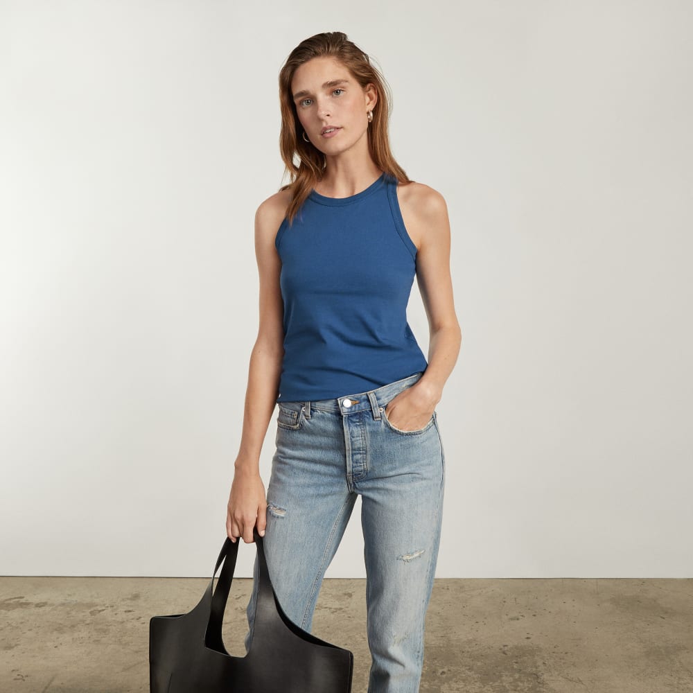 The Tank in Essential Cotton | Deep Blue