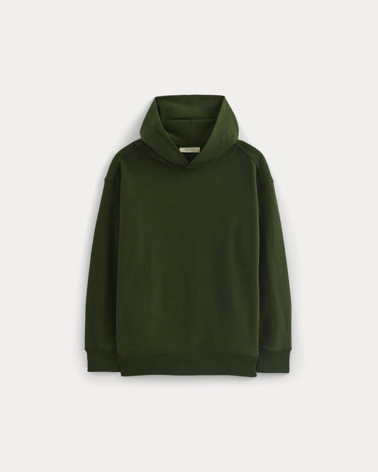 Twill Terry Jacquard Hoodie | Dark Forest