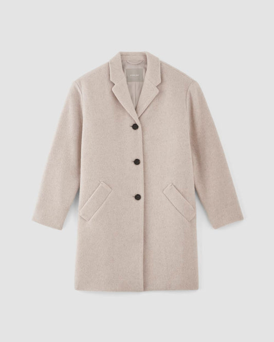 The Italian ReWool® Cocoon Coat | Oat