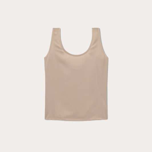 The Scoop Tank in Washable Silk | Burnt Sugar