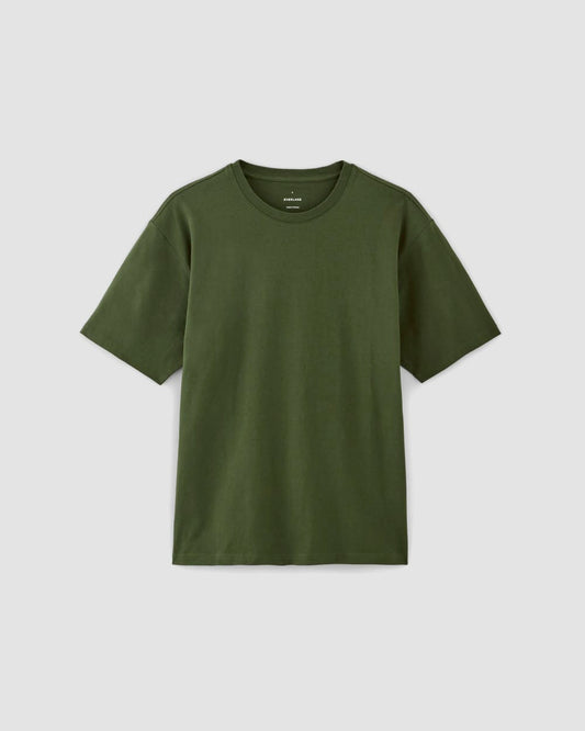 The Premium-Weight Relaxed Crew | Uniform | Deep Moss Green