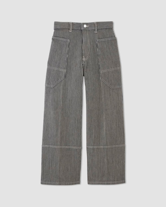 The Way-High® Gardener Cropped Jean | Hickory Stripe