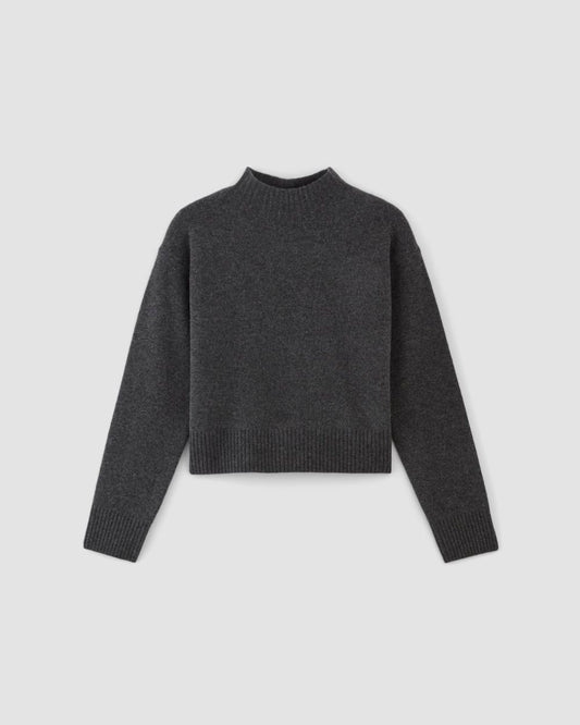 The Good Merino Wool Mockneck Sweater | Graphite