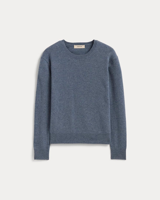 The Classic Crew in Cashmere | Denim Blue