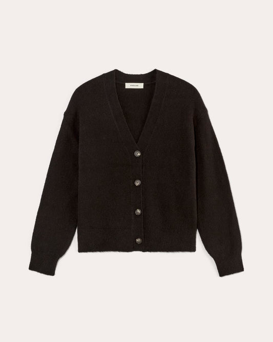 The Cocoon Cardigan in Plush Cotton | Black