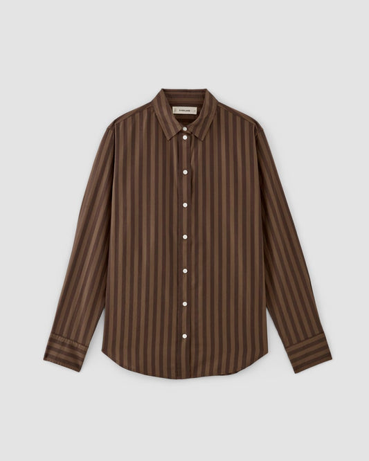 The Must-Have Shirt in Silky Cotton | Cocoa / Black