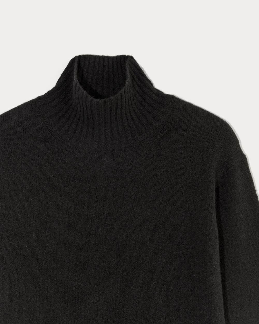 The Sweater Dress in Plush Cotton | Black