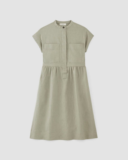 The Craft Dress in Linen | Sage Green