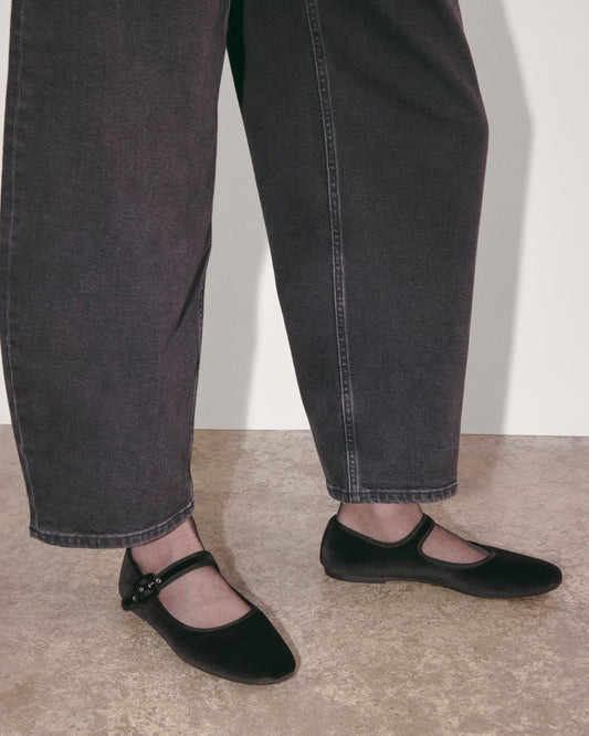 The Day Buckle Mary Jane | Black Velvet
