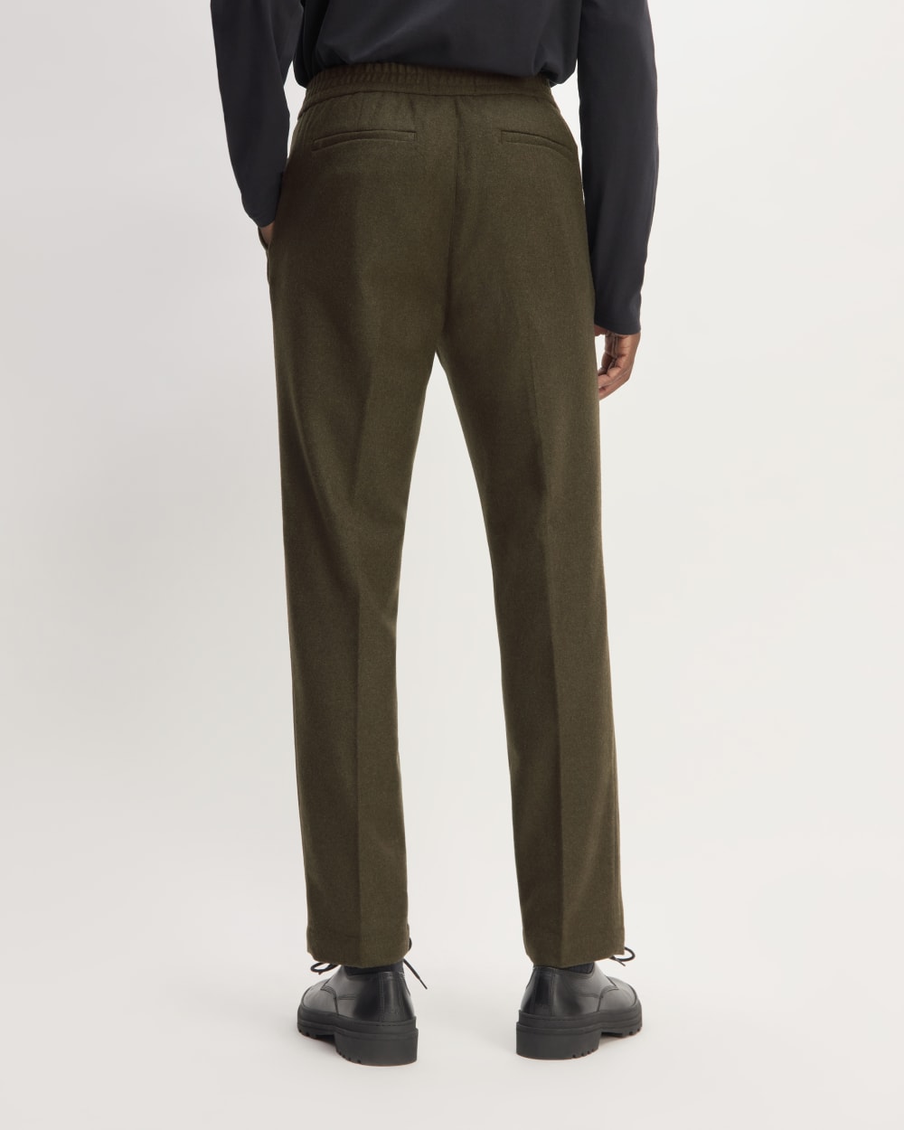 The Wool Flannel Pant | Dark Green