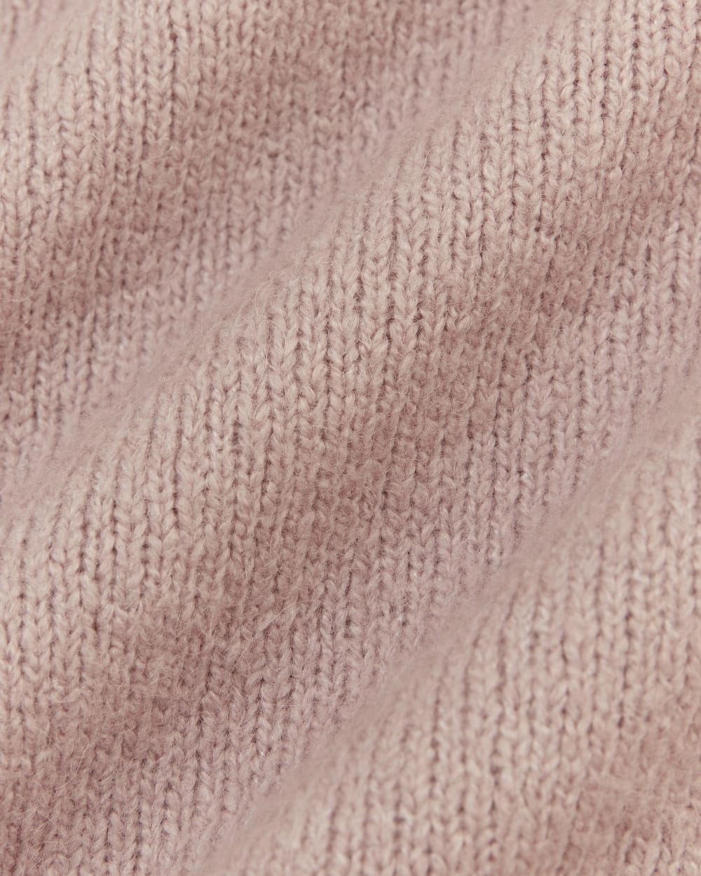 The V-Neck Sweater in Plush Cotton | Dusty Rose