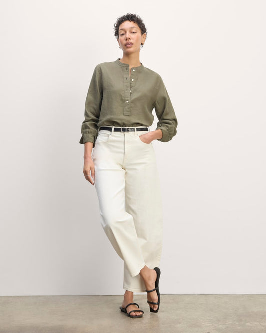 The Henley Shirt in Linen | Kalamata