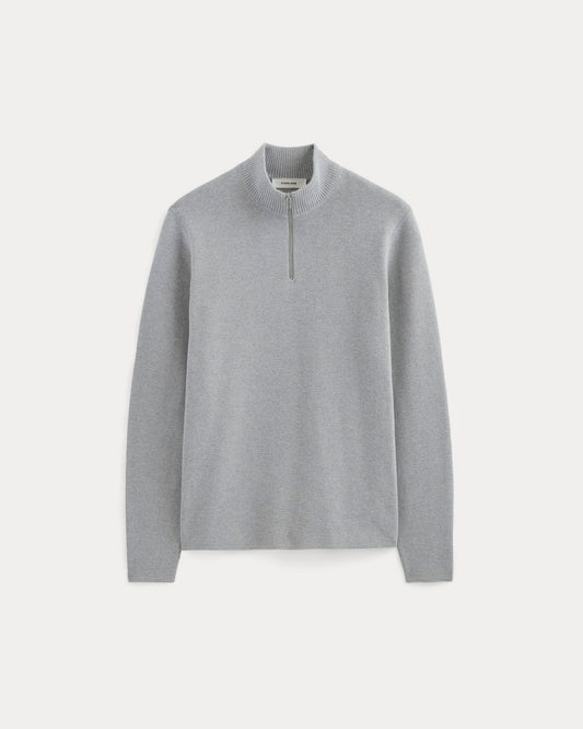 The No-Sweat Quarter-Zip | Heathered Grey