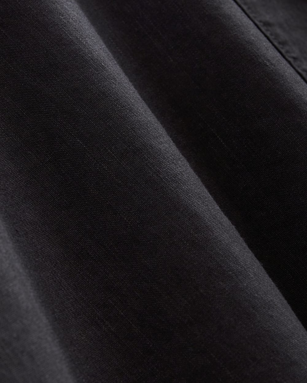 The Seamed Dress in Stretch Linen | Black