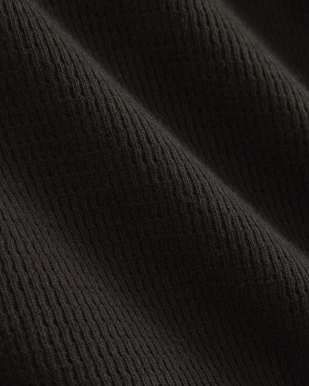 Thermal Crew in Cozy Waffle | Black