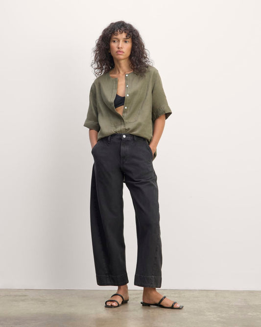 The Bib Shirt in Linen | Kalamata